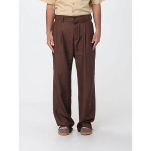 Laneus Men Laneus Wide Leg Trousers In Linen